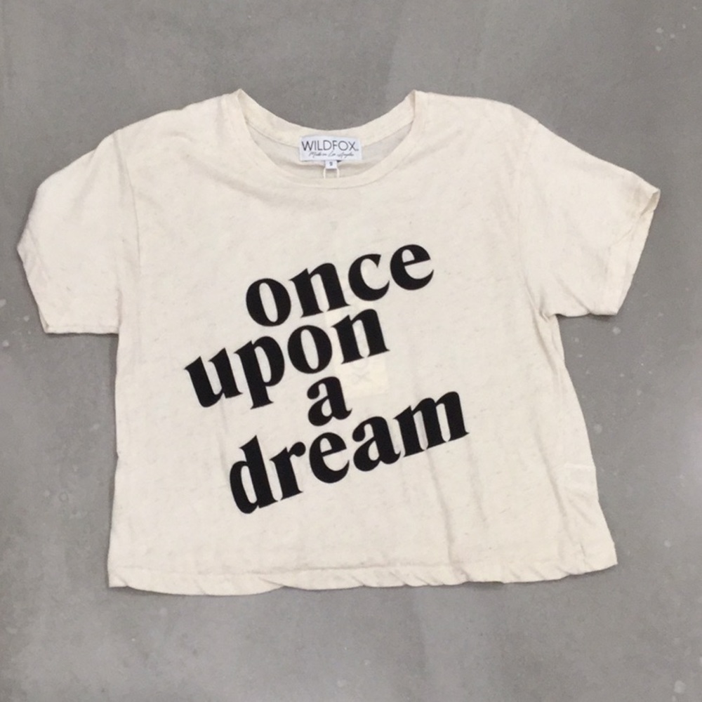 Wildfox Once Upon A Dream Oatmeal Tee